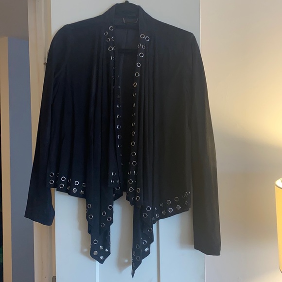 Guess By Marciano Black Suede Jacket - Picture 1 of 4